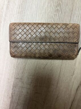 Bottega Veneta Authentic Leather Clutch Wallet - Brown